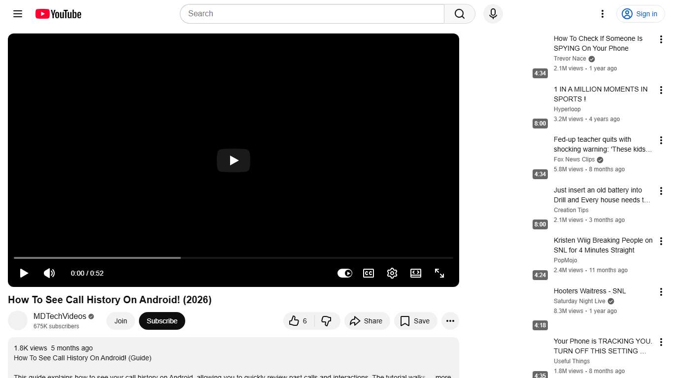 How To See Call History On Android! (2026) - YouTube